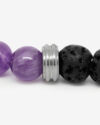The stone brothers - photo produit - lave amethyste - 6mm - 1